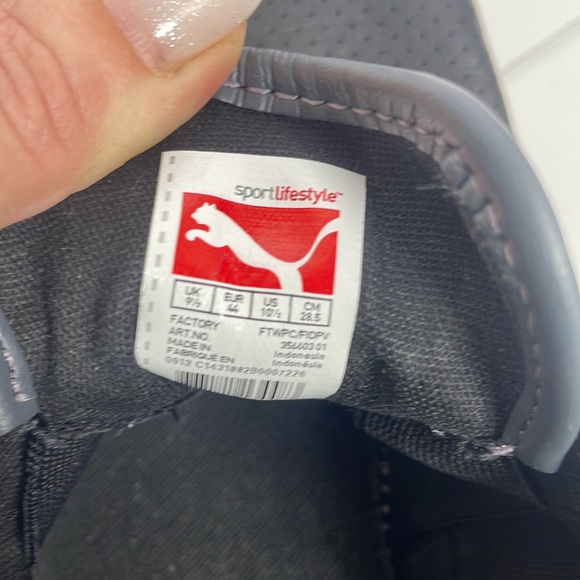 Puma sneakers black grey size 10.5 - Picture 12 of 13